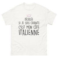 Thumbnail for T-shirt Italie blanc - Désolée si je suis chiante