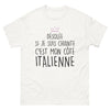 T-shirt Italie blanc - Désolée si je suis chiante