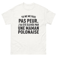 Thumbnail for T-shirt Pologne blanc - Élevé par une maman polonaise