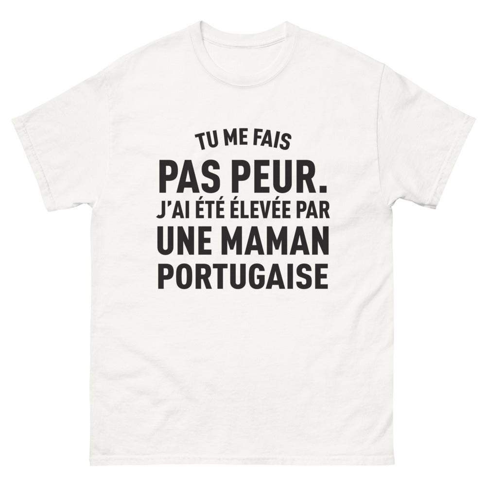T-shirt Portugal blanc - Fier d'une maman portugaise