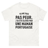 T-shirt Portugal blanc - Fier d'une maman portugaise