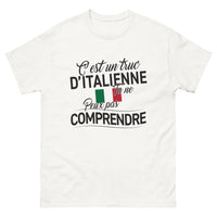 Thumbnail for T-shirt Italie blanc - C'est un truc d'Italienne, tu ne peux pas comprendre
