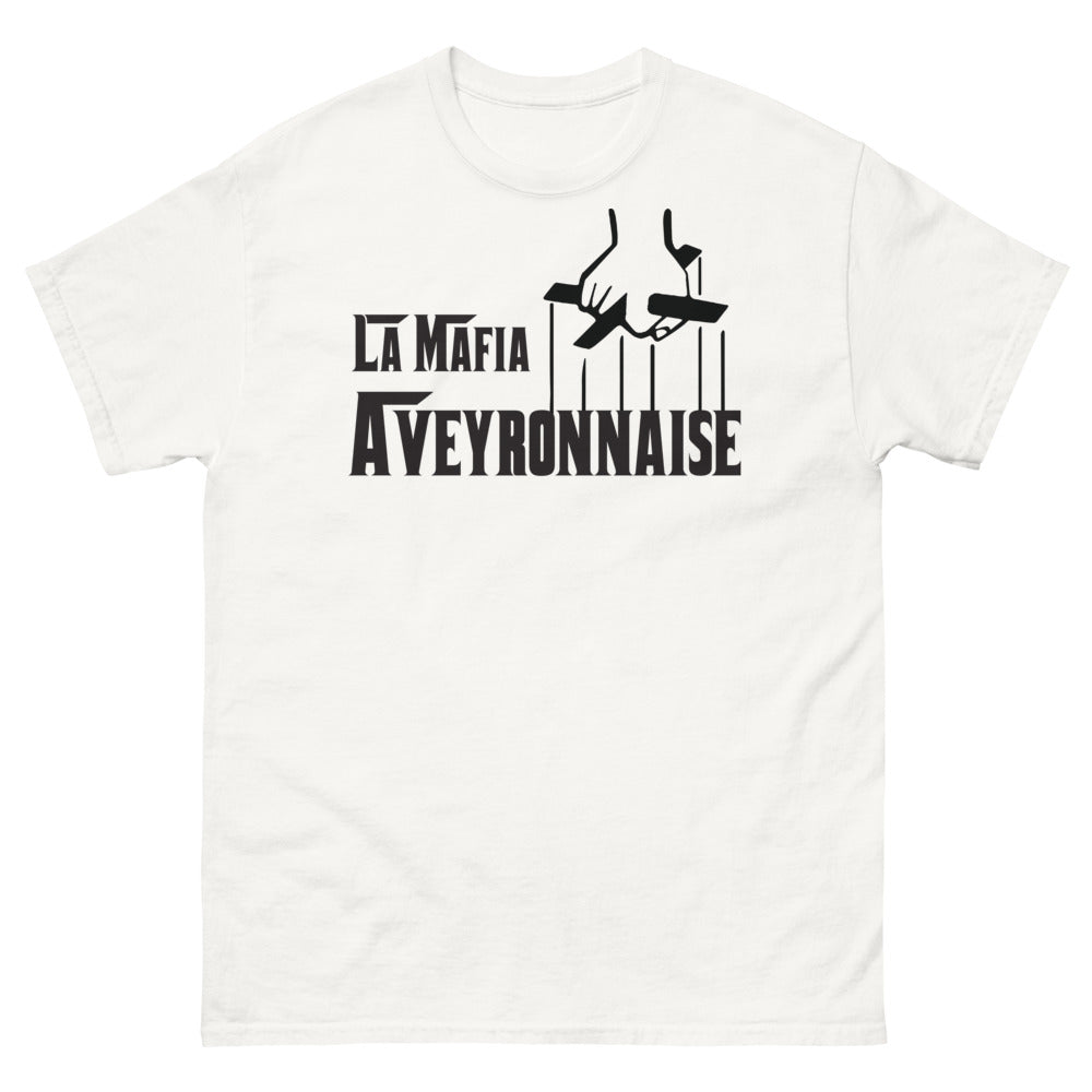 T-shirt Aveyron blanc - La Mafia Aveyronnaise humoristique