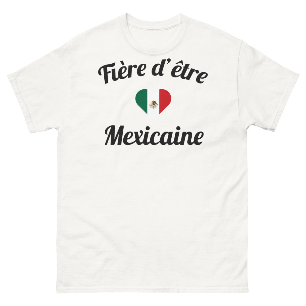 T-shirt Mexique blanc - Fière d'être Mexicaine