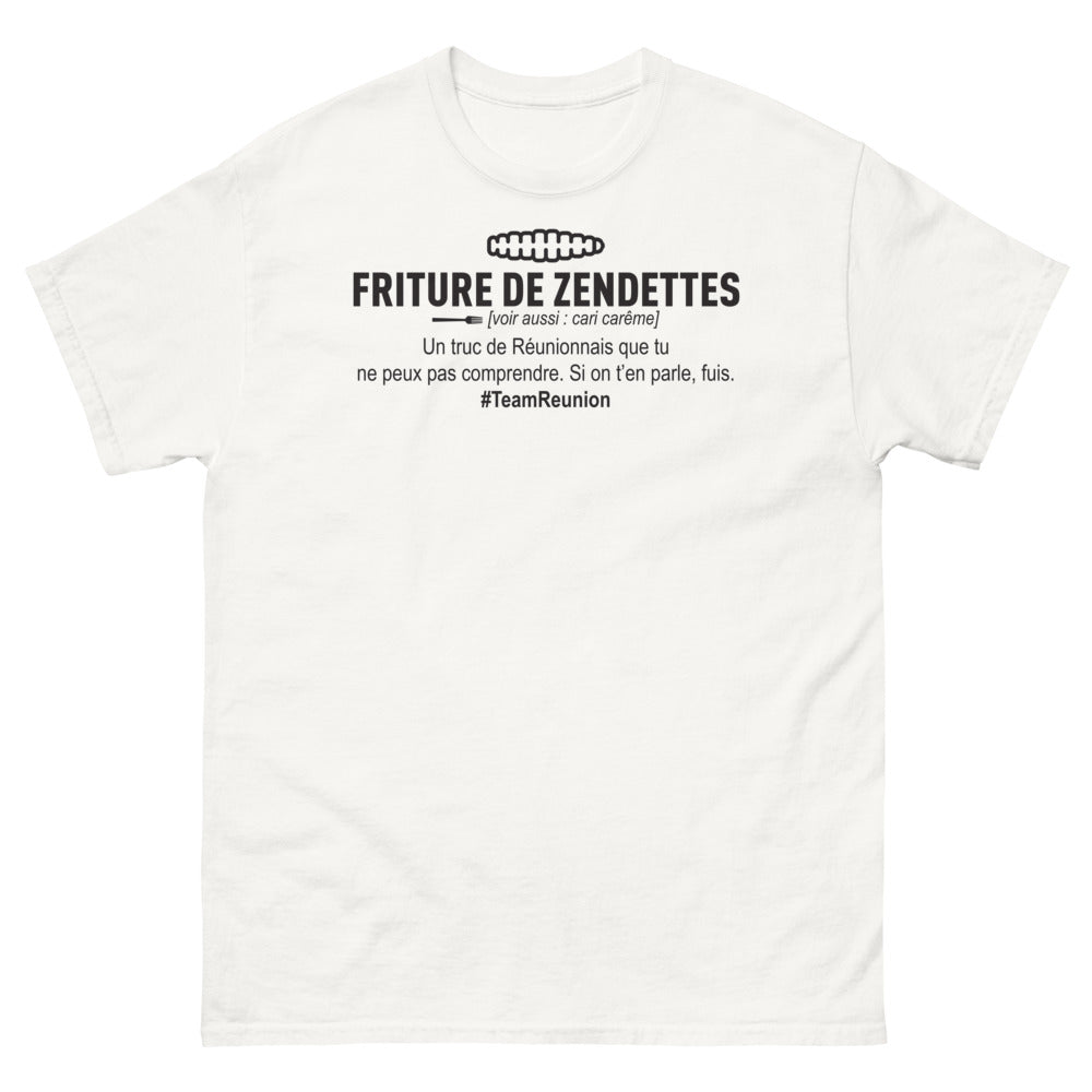 T-shirt Réunion blanc - Friture de Zendettes & Cari Carmé