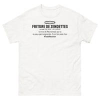 Thumbnail for T-shirt Réunionnais blanc - Friture de Zendettes humoristique