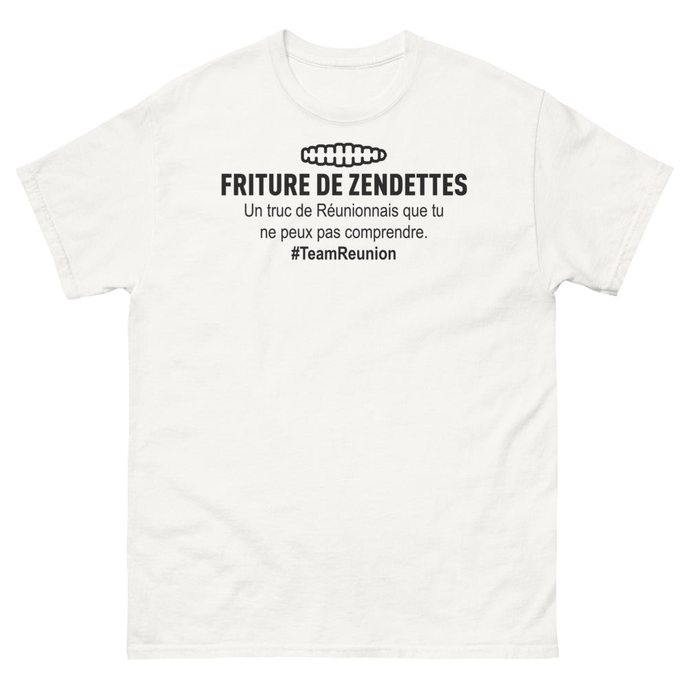 T-shirt Réunionnais blanc - Friture de Zendettes