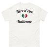 T-shirt Italie blanc - Fier d'être Italienne