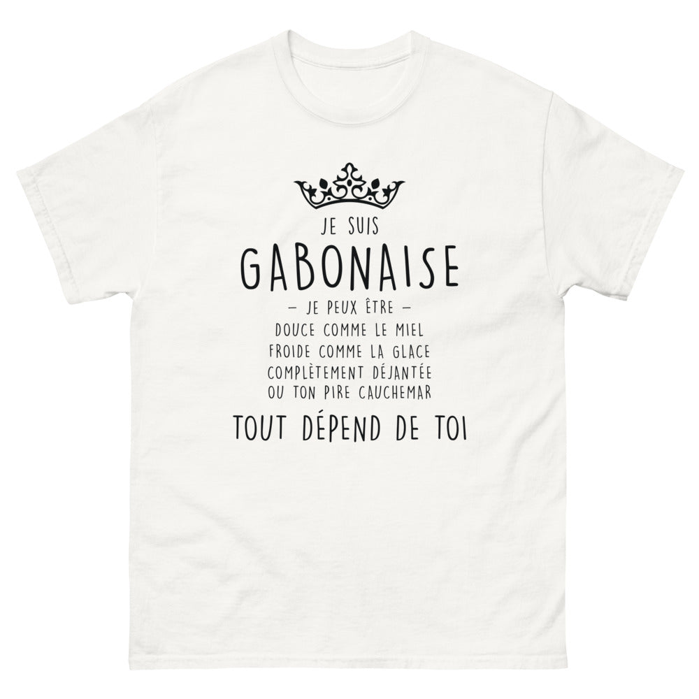 T-shirt Gabonais blanc - Douce comme le miel, froide comme la glace
