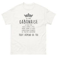 Thumbnail for T-shirt Gabonais blanc - Douce comme le miel, froide comme la glace