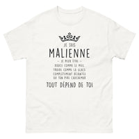 Thumbnail for T-shirt Malienne blanc - Douce comme le miel, froide comme la glace