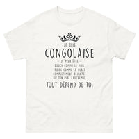Thumbnail for T-shirt Congo blanc - Douceur, Glace et Démence