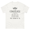 T-shirt Congo blanc - Douceur, Glace et Démence