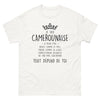 T-shirt Camerounaise blanc - Douce comme le miel, froide comme la glace