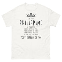 Thumbnail for T-shirt Philippine blanc - Douce comme le miel, déjantée