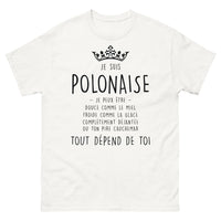 Thumbnail for T-shirt Pologne blanc - Douce comme le miel, froide comme la glace