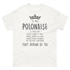 T-shirt Pologne blanc - Douce comme le miel, froide comme la glace