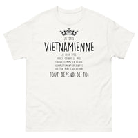 Thumbnail for T-shirt Vietnamienne blanc - Douce comme le miel ou glaciale