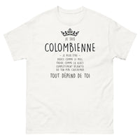 Thumbnail for T-shirt Colombienne blanc - Je suis douce comme le miel