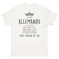 Thumbnail for T-shirt Allemagne blanc - Je suis Allemande : douce comme le miel