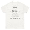 T-shirt Belgique blanc - Douce comme le miel, déjanté
