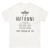 T-shirt Haïtienne blanc - Douce comme le miel ou déjantée