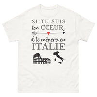 Thumbnail for T-shirt Italie blanc - Suivez votre cœur vers l'Italie