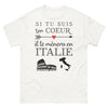 T-shirt Italie blanc - Suivez votre cœur vers l'Italie