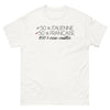 T-shirt Italie France blanc - 50% Italienne, 50% Française