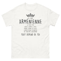 Thumbnail for T-shirt Arménien blanc - Douce comme le miel ou déjantée