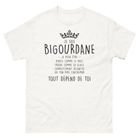 Thumbnail for T-shirt Bigourdane blanc - Tout dépend de toi
