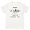 T-shirt Bigourdane blanc - Je suis douce comme le miel, froide comme la glace