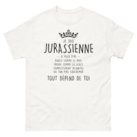 Thumbnail for T-shirt Jurassienne blanc - douce comme le miel, glaciale comme la glace