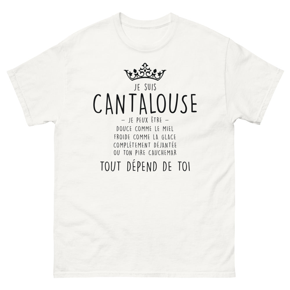 T-shirt Cantal Cantalouse blanc - Douce comme le miel ou glaciale