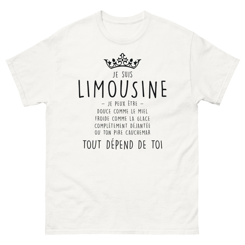 T-shirt Limousine blanc - Douce comme le miel ou glaçante