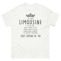 Thumbnail for T-shirt Limousine blanc - Douce comme le miel ou glaçante