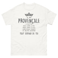 Thumbnail for T-shirt Provence blanc - Je suis Provençale, douce comme le miel