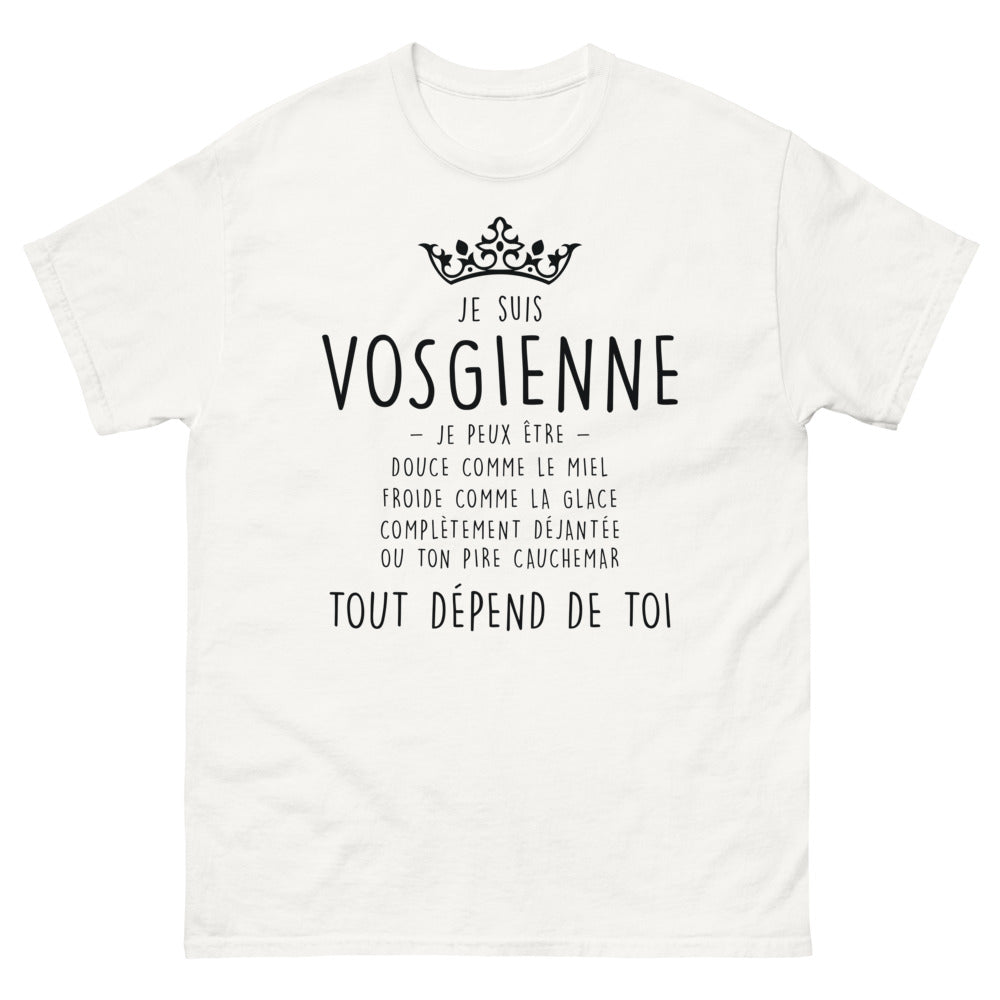 T-shirt Vosgienne blanc - Change d'humeur comme de chemise