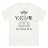 T-shirt Vosgienne blanc - Douce comme le miel, froide comme la glace
