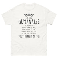Thumbnail for T-shirt Guyanaise blanc - Douce comme le miel ou ton pire cauchemar