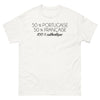 T-shirt Portugal France blanc - 50% Portugaise, 50% Française