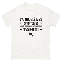 Thumbnail for T-shirt Tahiti blanc - Désolée, je dois partir au plus vite