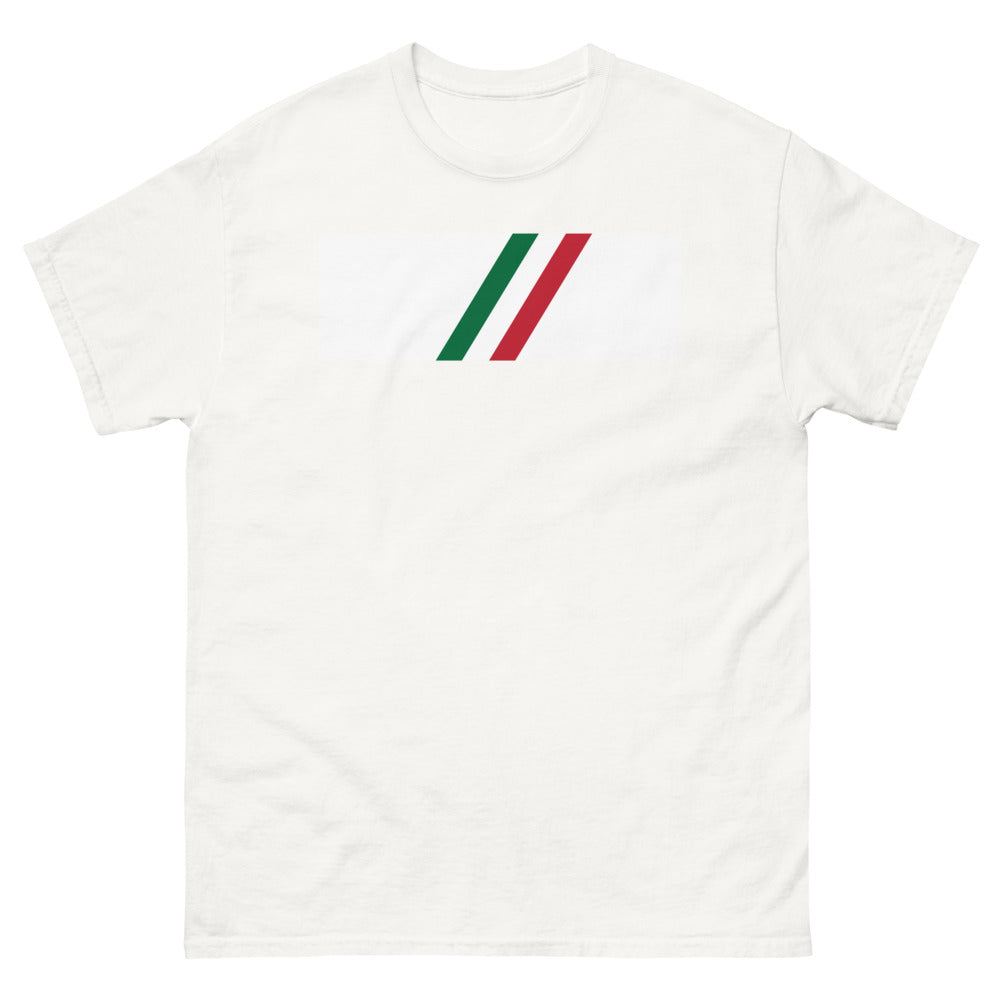 T-shirt Italie blanc - design drapeau italien