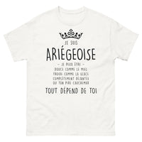 Thumbnail for T-shirt Ariège blanc - Je suis Ariégeoise : douce comme le miel