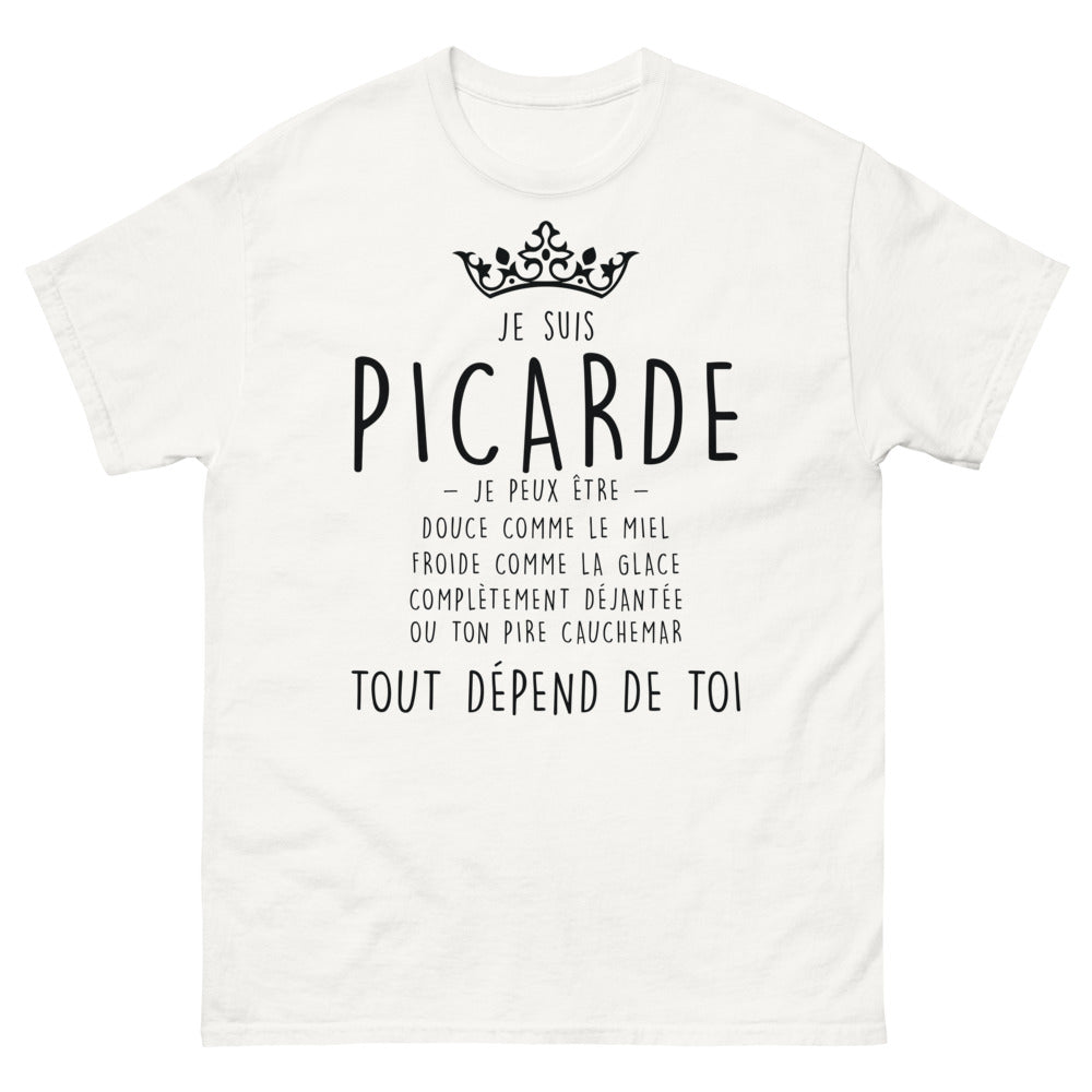 T-shirt Picardie blanc - Douceur et folie en Miel