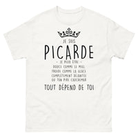 Thumbnail for T-shirt Picardie blanc - Je suis Picarde : douce comme le miel