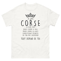 Thumbnail for T-shirt Corse blanc - Douce comme le miel, froide comme la glace