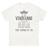 Thumbnail for T-shirt Vendéenne blanc - Unique comme le miel et la glace