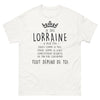 T-shirt Lorraine blanc - Je suis Lorraine, douce ou déjantée