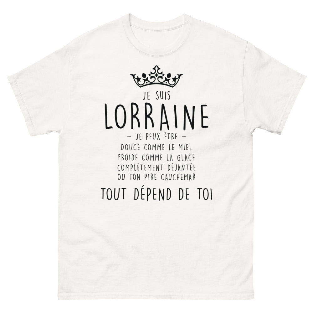 T-shirt Lorraine blanc - Douceur ou folie ?